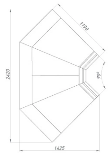 245765e8dec4ebe9e607b2fa5d8becf9.webp Витрина холодильная BRANDFORD AURORA SQ Закрытый угол 90 вентилируемая