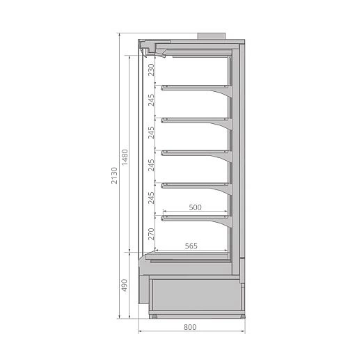 2f02c7a8461e72022142ecb717814ab3.webp Горка холодильная BRANDFORD TESEY II Plug-In 250