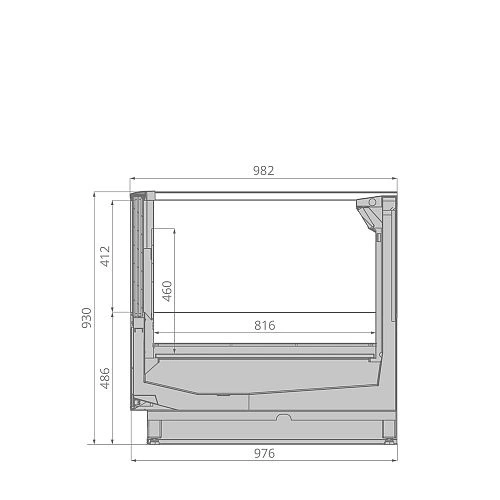 Бонета морозильная BRANDFORD Krios 375 Open Top