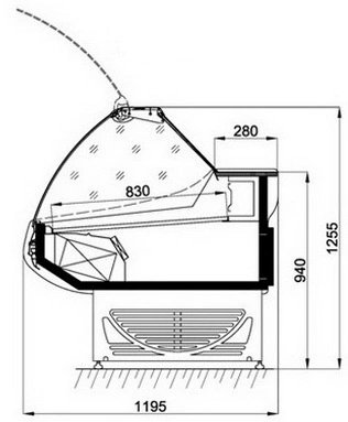 aqurb3flvxvbss66c1q21cx51w8rpyd8.webp Витрина холодильная АРИАДА Титаниум ВУ5-130 Luxe