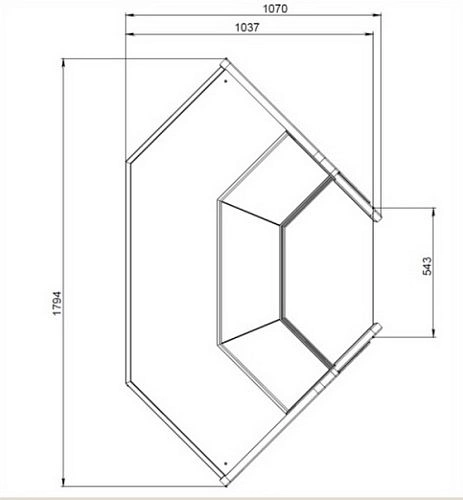 Витрина холодильная АРИАДА Altair Cube ВС75 УН