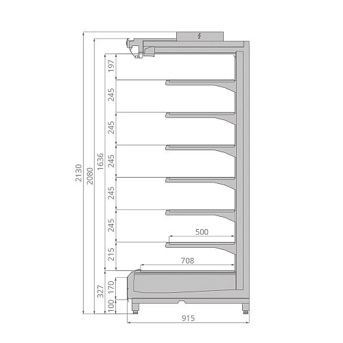 de6e0f7b69f37fa581e5db81c22c97b0.webp Горка холодильная BRANDFORD TESEY Compact 125