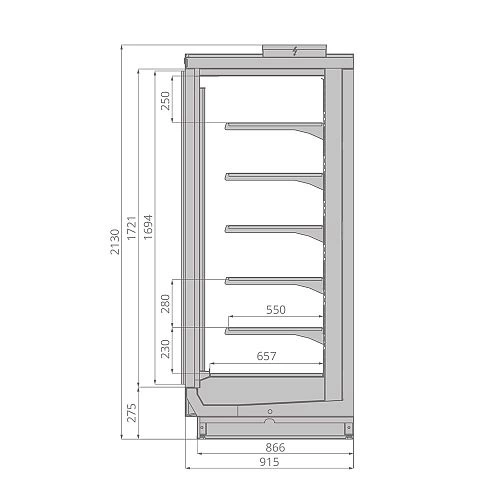Шкаф морозильный BRANDFORD ODISSEY Compact 125