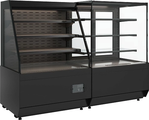 Горка холодильная CARBOMA KC70 VM 0,9-2 Standard 9005 открытая