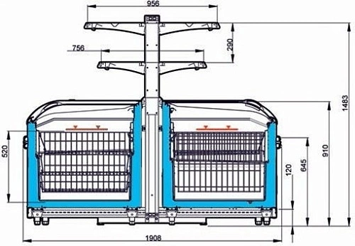 Бонета морозильная АРИАДА London LU-210