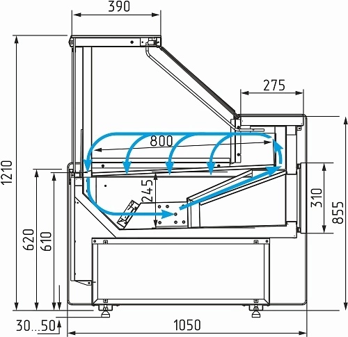 meoy50d6koyv23u8mcmb02ab96k61y8h.webp Витрина холодильная CARBOMA GC111 VV 1,25-1 динамика 1008 темный дуб
