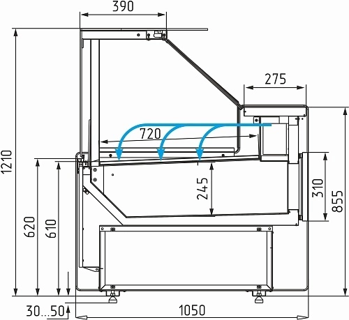 pbwgusiiv2uxoi7ve0g3o37dt6ppaysi.webp Витрина холодильная CARBOMA GC111 SV 3,75-1 1008 темный дуб