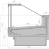 Витрина морозильная BRANDFORD Aurora SQ 250