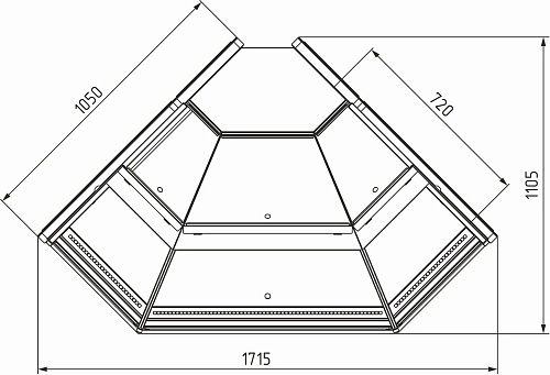 rmwce8gxz2mg841uk8q6ur8iino5r06w.webp Витрина холодильная CARBOMA GC111 VM-5 газлифт, внешний угол, динамика 1008 темный дуб