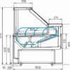 Витрина холодильная CARBOMA GC111 VM 1,25-1 динамика 1010 мариель