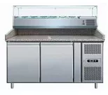 Стол для пиццы HURAKAN HKN-PZG2-VRX380 камень