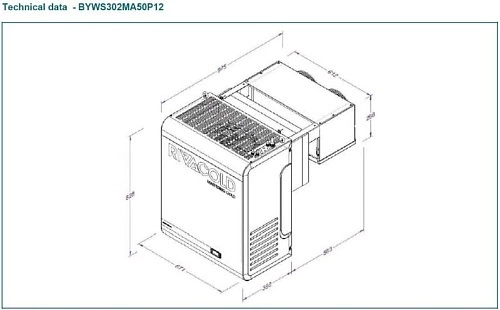 Моноблок RIVACOLD BYWS302MA50P12