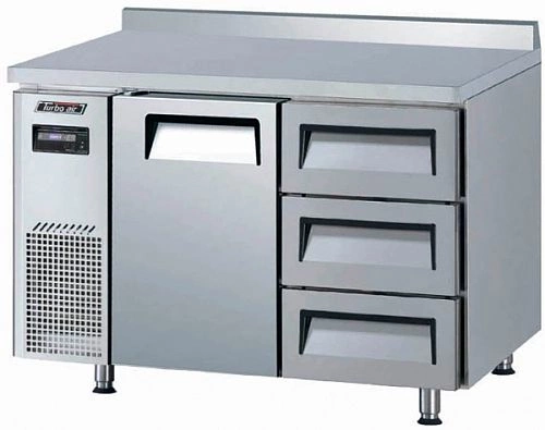 Стол морозильный TURBO AIR KWF12-3D-3-750 c ящиками и бортом