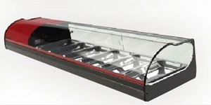 ed206b83df4946edb1eb3bf38e7a8062.webp Витрина холодильная MOVILFRIT ONIX 4 настольная RED/красный