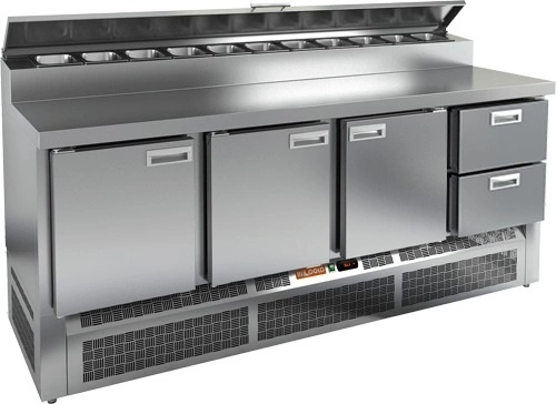 Стол для пиццы HICOLD PZE2-1112/GN (1/6H)