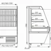 Витрина холодильная CARBOMA F13-07 VM 1,0-2 0020 стеклопакет (1260/700 ВХСп-1,0)