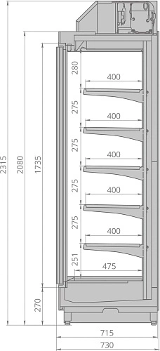 p1svpu64y5o37p0gloj7nbvz39qjvt74.webp Горка холодильная BRANDFORD Cronox 2080.700.375