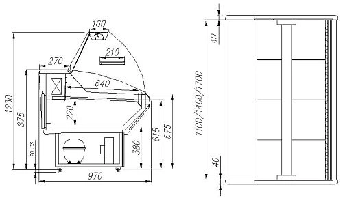 pmsshr6rlyodgcvxgmbibg2tlet6iy4r.webp Витрина холодильная CARBOMA G95 SM 1,2-1 (ВХС-1,2)