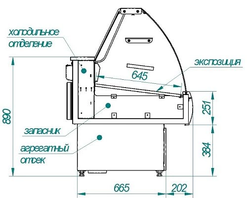 Витрина холодильная CRYSPI Octava SN 1800