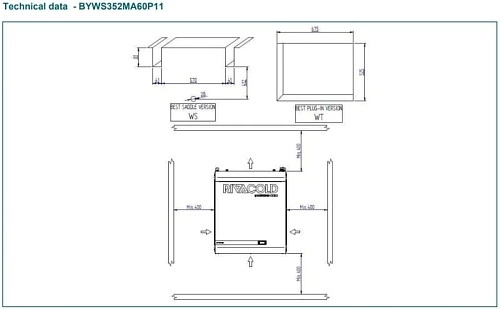 Моноблок RIVACOLD BYWS352MA60P11