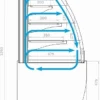 Горка холодильная CARBOMA K70 VM 0,9-2 Standard Flandria 9005-0109 открытая