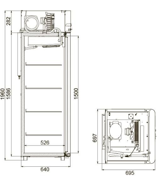 Морозильный шкаф POLAIR CB105-Sm