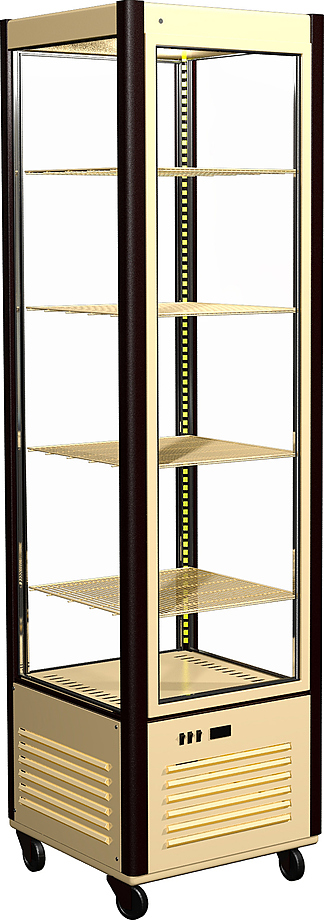 Витрина кондитерская Carboma D4 VM 400-1 (R400C, бежево-коричневый)