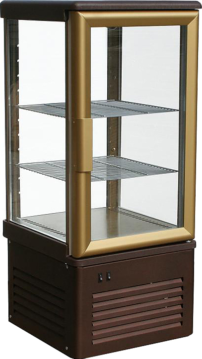 Витрина кондитерская Carboma D4 VM 120-1 (R120C, коричнево-золотой)